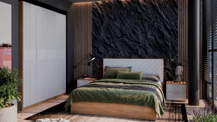 Модульная спальня Хилтон 2, Дуб Крафт  