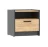 Тумба прикроватная Оттавия, Антрацит/Дуб Крафт Золотой  