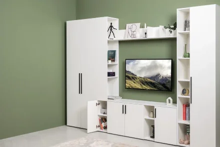 Шкаф торцевой 16.323 Эйр, Белый 