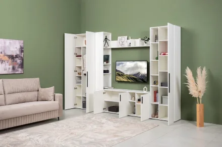 Модульная гостиная Эйр, Белый (Композиция 1) 