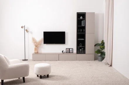 Шкаф навесной 16.322.01 Роквуд, Крем 